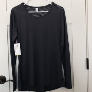 NWT old navy active striped mesh back work out top